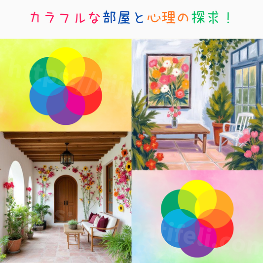 カラフルな部屋が教えてくれること。色の心理効果を取り入れて、あなたらしく癒やされる空間へ